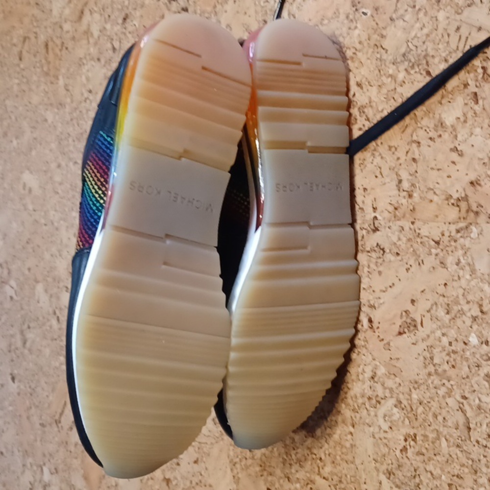 Michael Kors Allie Trainer Rainbow Extreme NWOT - Picture 7 of 7